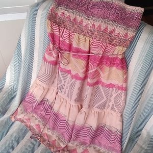 Strapless summer dress